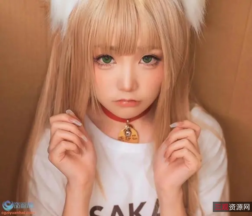 宝藏妹子喵小吉COS战斗女仆-独特的宠物COS服装，展现出战斗女仆的风格