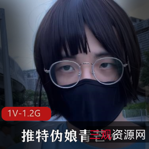推特伪娘青芒w白天出门挑战合集1V1.2G,意念合一打扮妹子