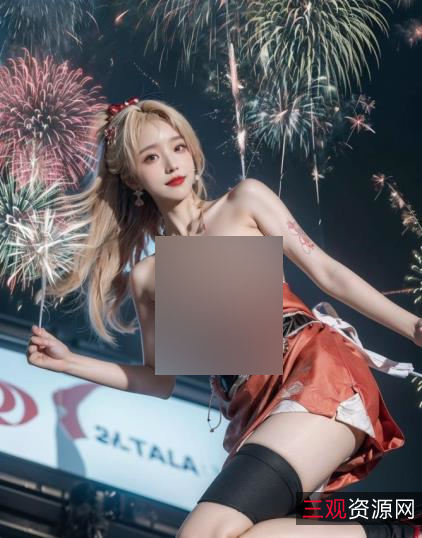 图集AI绘宵宫烟火少女cos56张精选155M绷带诱惑